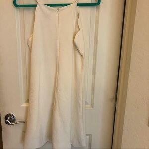 Aqua White scalloped dress women’s new with tags size large